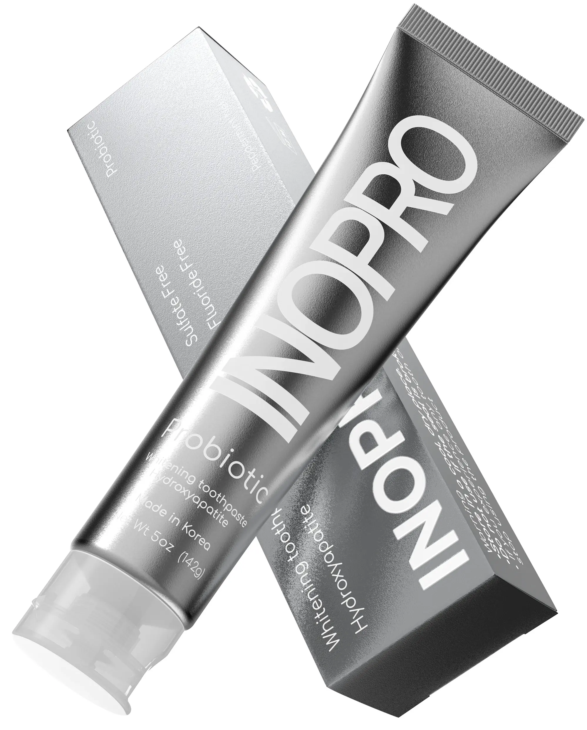 InoPro Whitening Hydroxyapatite Toothpaste with Probiotic for Sensitive Teeth, Fluoride Free Enamel Repair Remineralizing Toothpaste, SLS Free, Baking Soda, Coconut Oil, 5oz