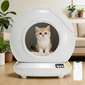 Automatic litter box Self-Cleaning Litter Box for Multiple Cats Self Cleaning Litter Box, Automatic for Multiple Cats, APP Control & Safety Sensors, Large Opening, Odor-Free Waste Container