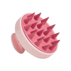 Silicone Shampoo Scalp Hair Massager Head Body Scalp Massage Brush Scalp Massage Brush Comb Magic Handle Brush Spa Massage Brush Shampoo Scrubber