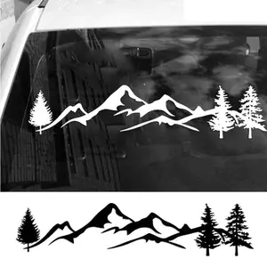 Mountain Life Car Decals for SUVs, RVs, Campers, and Vans - 8 Inches Wide