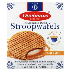 Daelmans Stroopwafels, Caramel, 8 Waffles, 10.94 oz (310 g)