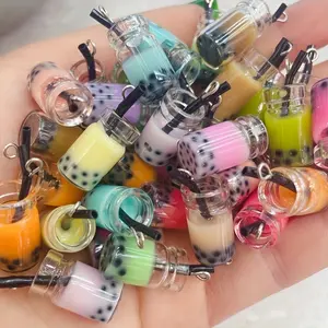 [30pcs Colorful Resin Drop Charms] 30pcs Colorful 3D Resin Drop Charms, Imitation Pearl And Fruit Juice Design, Suitable For Keychain, Phone Case, And Jewelry Making
