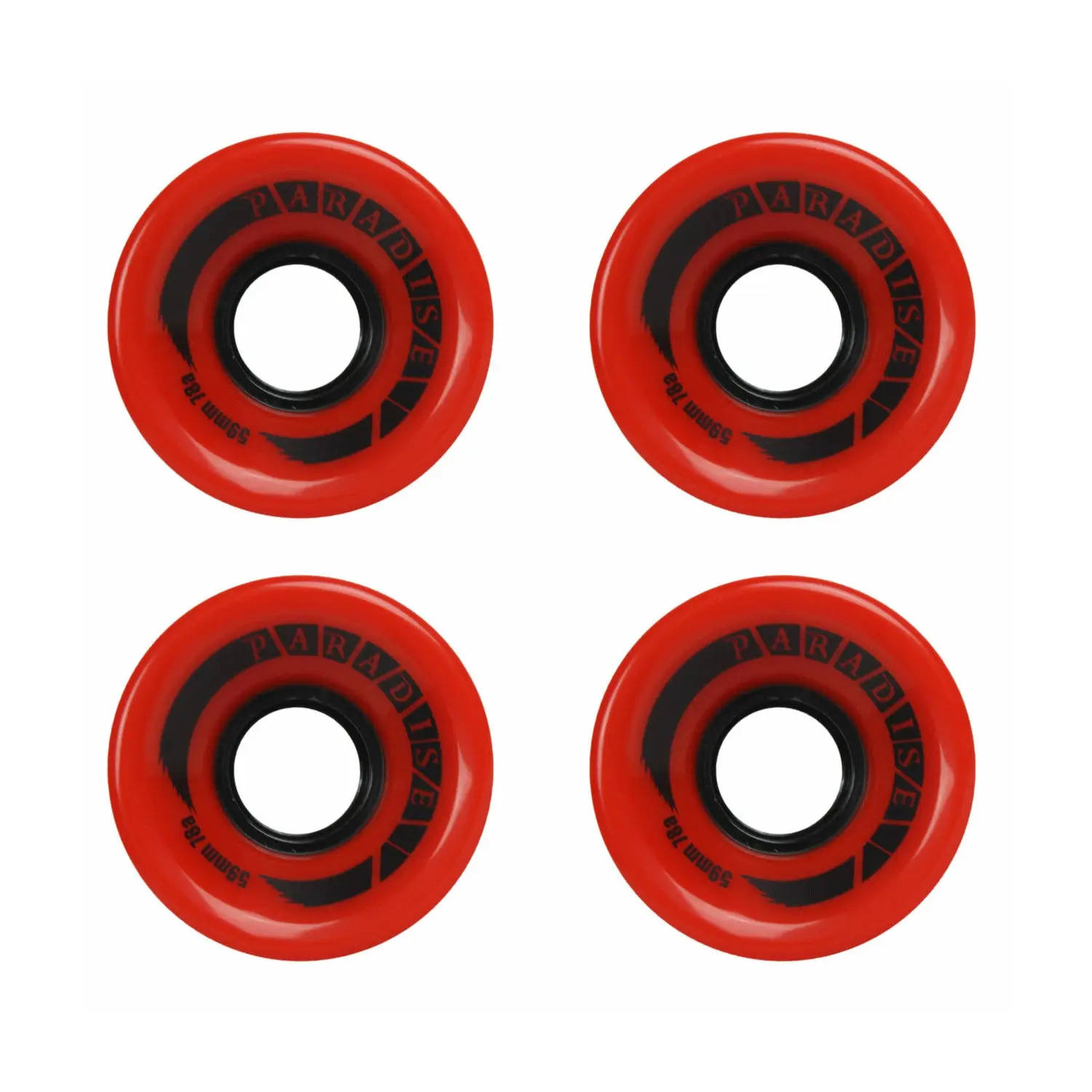 Paradise Cruiser Wheels - 59mm Red