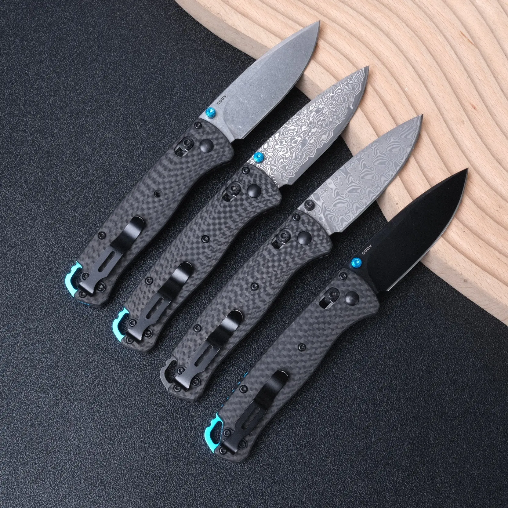 535 portable folding knife, carbon fiber handle, Damascus steel high hardness corrosion-resistant steel, outdoor driving camping fishing EDC tool, portable tool, best gift.