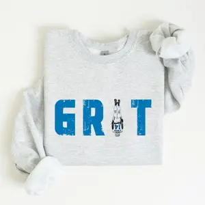 Lions Football GRIT Amon-Ra St. Brown Sweatshirt, Detroit Football Game Day Shirt Fabric Menswear