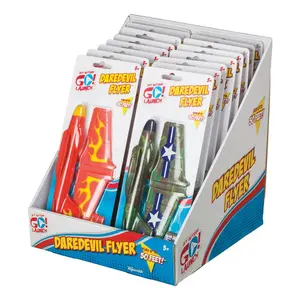 Get Outside GO! Launch Daredevil Flyer Toy Plane - 7-inch Foam Aircraft with 50-foot Range
