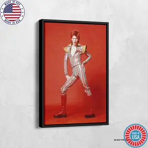David Bowie Ziggy Stardust Poster, David Bowie Rock Music Canvas, Ziggy Stardust Print Art, Music Posters, Music Wall Art, Music Lover Gift