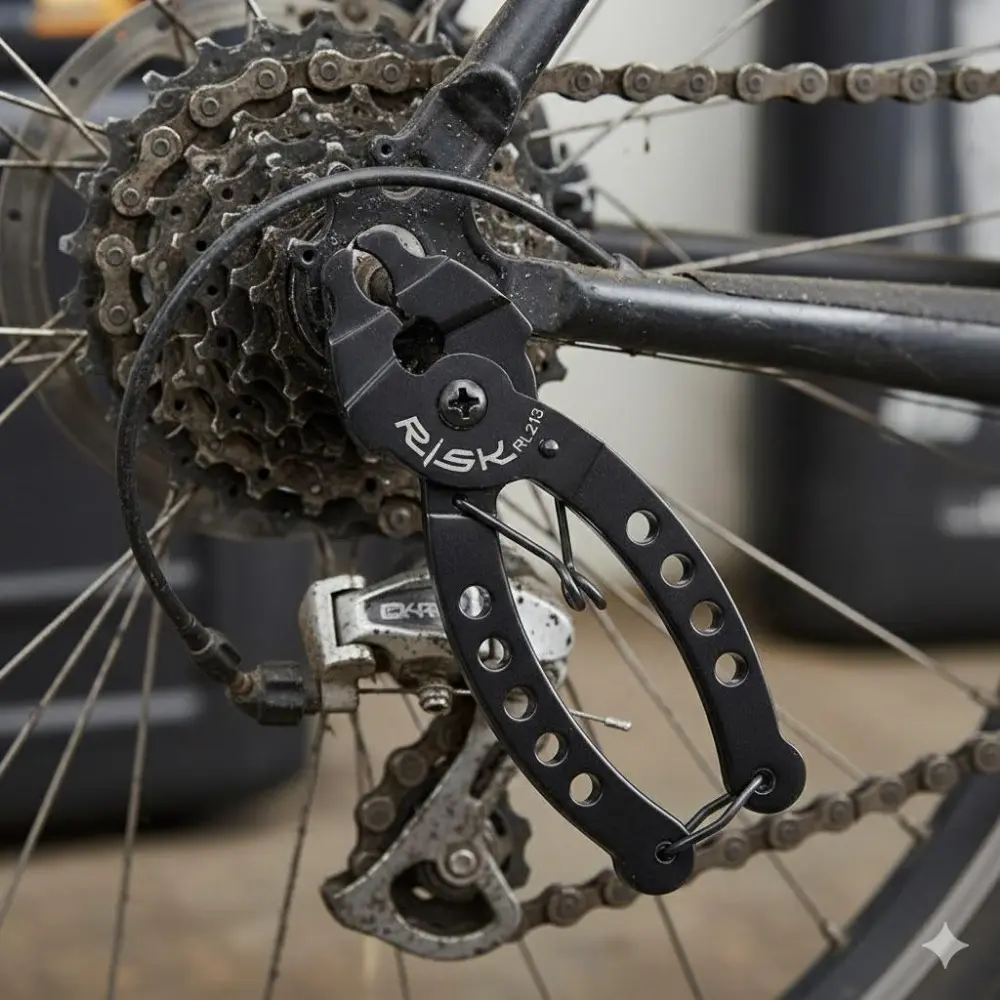 Portable Bike Chain Repair Tool Kit, Chain Tools: Quick Link Pliers, Magic Links & Emergency Fix for Mountain Road Bicycle. Lightweight Durable Cycling Multi-Tool.