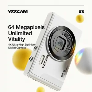 Multi-functional 4K & 64MP Digital Camera, AutoFocus Digital Camera, 16x Digital Zoom Cameras,Compact & Portable Mini Camera with 2.8" IPSScreen, 32G Memory Card and 1200 mAh Batteryfor Teens & Beginners, Seniors, Perfect Gifts forHalloween Outdoorfu