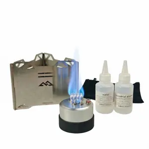 Upgraded Dual Burner Alcohol Stove Portable Self Pressurized Camping Stove for Backpacking Hiking Survival Gear High Efficiency Outdoor Cooking Equipment Great Gift for Men