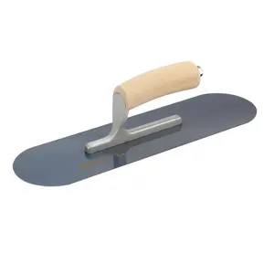 14 in. x 4 in. Blue Steel Pool Trowel