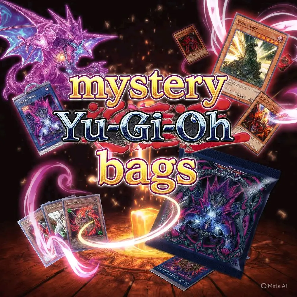 Yu-Gi-Oh Mystery Bags - 25-Card Sealed Packs, Trading Card Game Accessories for Yu-Gi-Oh Enthusiasts to Pull Collectible Items