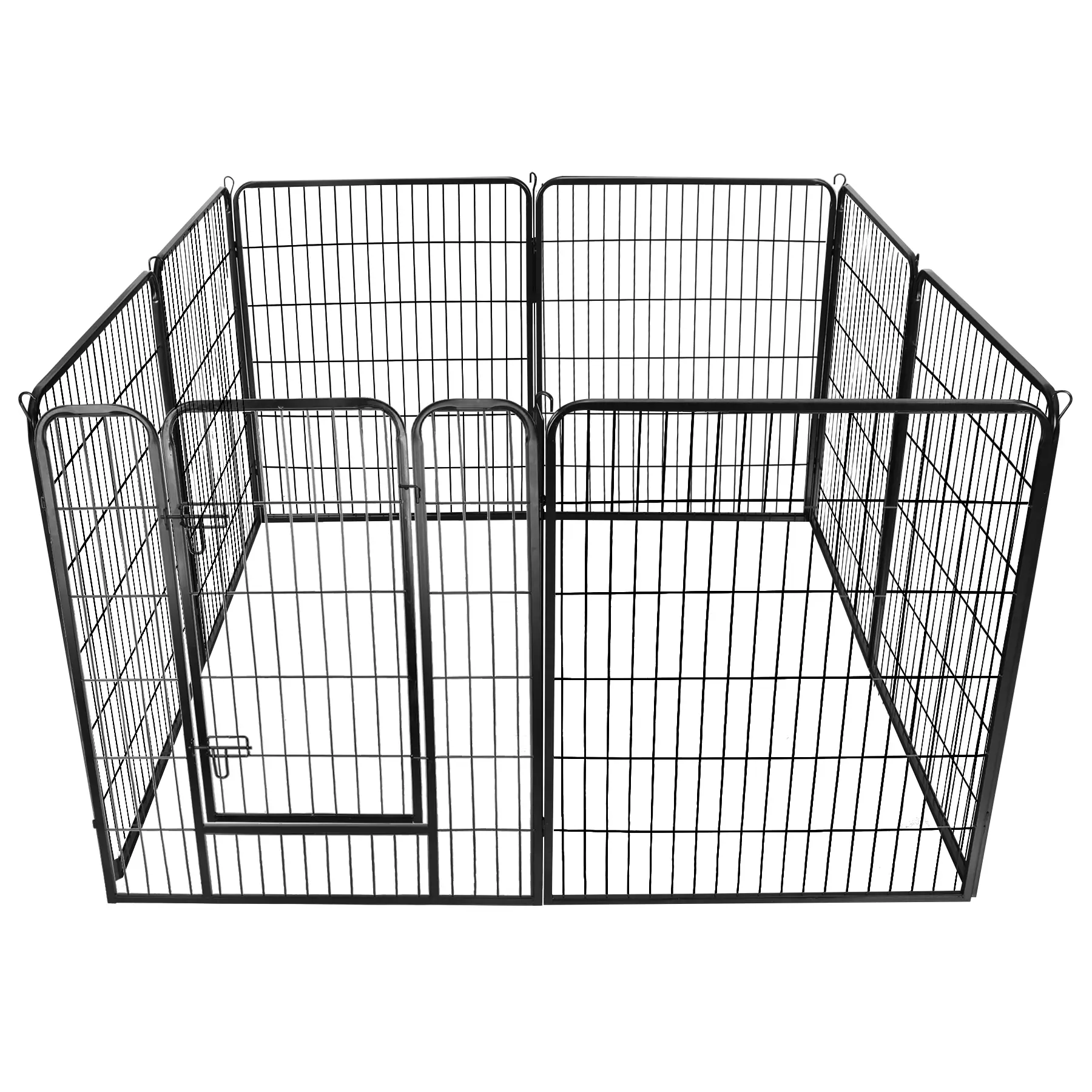 Segawe Outdoor Wire Metal Dog Playpen - 24/39 in Height, 8/16 Rustproof Solid Panels, Escape-Proof Enclosed Exercise Fence Kennel