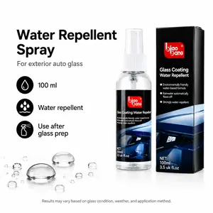 Biaobang Car Windshield Rain Repellent, 100ml Auto Glass Treatment Spray for Wet Weather Visibility and Water Beading Protection