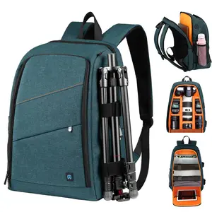 PULUZ Outdoor Portable Waterproof Scratch-proof Dual Shoulders Backpack Handheld PTZ Stabilizer Camera Bag with Rain Cover for Digital Camera, DJI Ronin-SC / Ronin-S