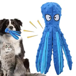 Octopus Dog Toys, Animals shaped Pet plush Toy for Dogs & Cats, Dog Squeaky plushies, Durable Interactive Pet chew Toys for Puppy, Crinkle Dog Toys, Dog Accessories