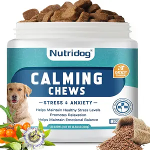 Nutridog Advanced Calming Bites for Dogs - Effective Acidity Management for Relaxation and Stress Relief