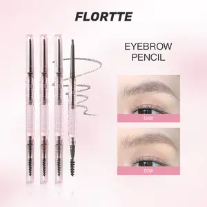 FLORTTE Solid Eyebrow Pencil - Cosmetic Makeup Pencil with Precision Stroke, Smooth Natural Finish, Alcohol-Free, Long-Wear, Smudge-Proof Formula, Suitable for All Skin Types, Multiple Shades for Brow Grooming,summervibes