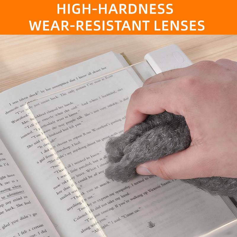 Smart LED Reading Light Book Light Treasure Box Rechargeable Clear LED Flat Reading Light Timer Doodleable Study Lamp The Quiet Reader's Dream Lights Ultra-thin Wireless Design