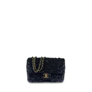 Pre-owned CHANEL Sequins Shoulder Bags CC Logo Mini Single Flap TNJE1C0H