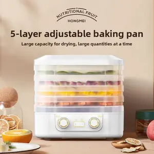 Electric mini Food fruit Dehydrator Machine for Fruits, Veggies & Jerky Food Dehydrator for Jerky & Fruit Electric Food Dryer Machine 5-Tray Food Dehydrator