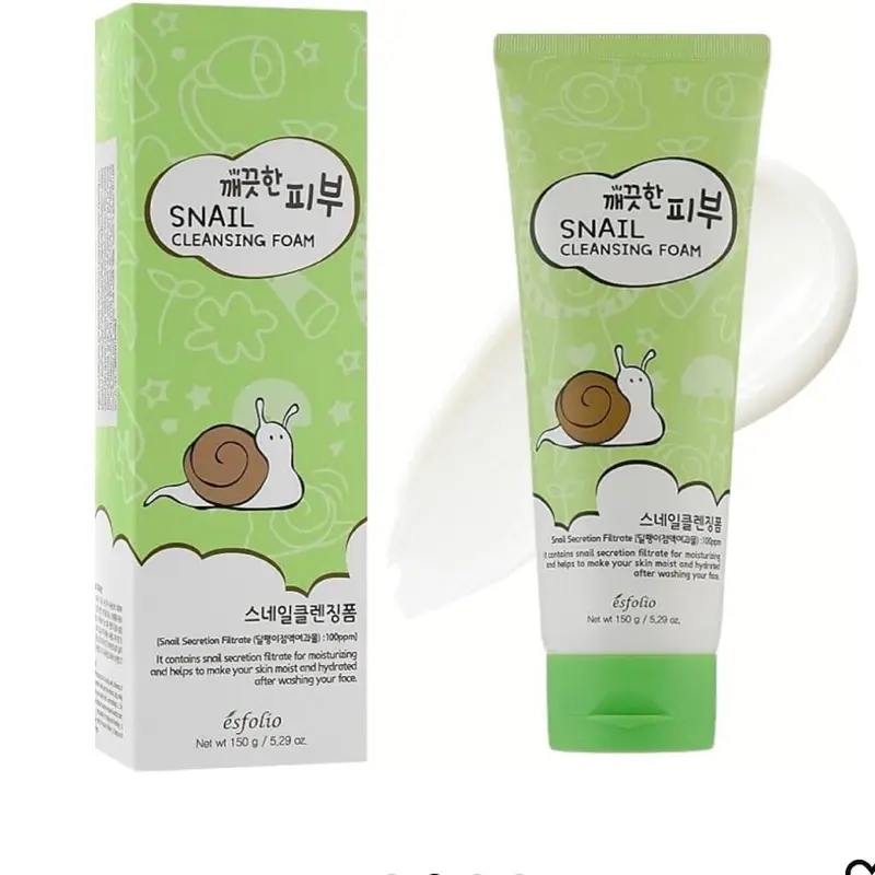 Snail Cleansing Foam 150g Pack - Paraben Free, Gentle for All Skin Types, Ideal for Skincare Facial Wash, 50ml Generous Supply, Comfortable Application