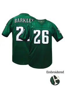 Men's #26 Philadelphia Football Jersey, Breathable V Neck Retro Mesh Rugby Jersey,Hip Hop Casual Loose Fit Unisex All Season Wear Jersey Top