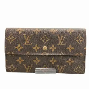 Pre-owned Louis Vuitton Canvas Small Leather Goods Portefeuille Tresor International Monogram Long Wallet