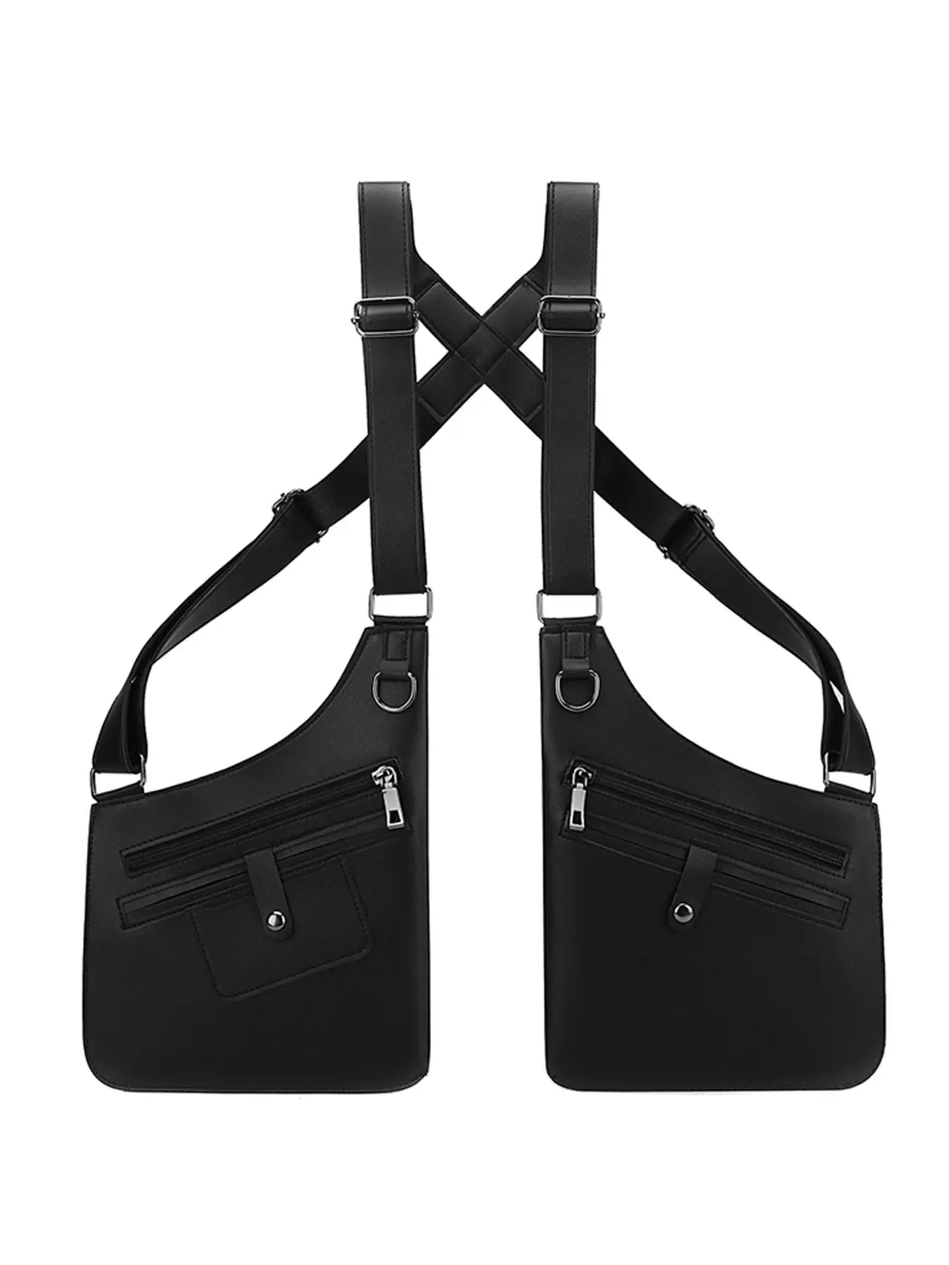 Multifunctional Vest Bag, Men's Shoulder Backpack, Invisible Security Chest Pack, Casual Chest Bag, Travel Chest Bag, Versatile Bag, Outdoor Anti-Theft Crossbody Bag for Women, Adjustable Crossbody Strap