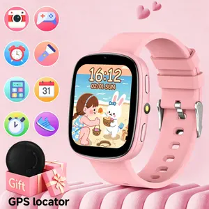 Kids Gaming Smartwatch (Free Child Tracker Included)! Features 22 built-in educational games, photo and video recording, flashlight, activity tracking, alarm clock, sleep monitoring,  multiple color options—the perfect gift for your child!
