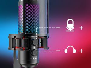 ZealSound USB RGB Microphone for iPhone iPad Phone PC,RGB Gaming Microphone with Full Metal,Mute,Pop Filter,Gain for Podcasting,Streaming,YouTube,Voice Over ZealSound USB RGB Microphone for iPhone iPad Phone PC,RGB Gaming Microphone with Full Metal,Mute,Pop Filter,Gain for Podcasting,Streaming,YouTube,Voice Over