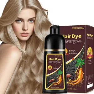 Blonde Brown Hair Dye Shampoo 3 in 1 Champu Para Canas for Gray Hair Coverage, Natural Herbal Blonde Brown Hair Color Shampoo for Women, shampoo para pintar el cabello 500ml