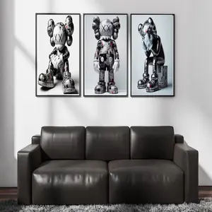 Kawsssss Poster Set of 3 Graffiti Poster, Hypebeasst Toys, Wall Art, Graffiti decorations