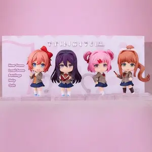10cm Doki Doki Literature Club Yuri Nendoroid Figure Cute Chibi Collectible PVC Model Toy for Fans
