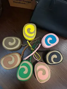 Leather Vortex Coin Purse, Shell Pendant Bag, Elegant Accessory for Daily Use, Durable Leather Material, Perfect Gift Idea