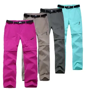 Women Camping Hiking Pants Waterproof Trekking Climbing Pants Quick Dry Sport Tactical Pants Removable Trousers Fishing Clothes