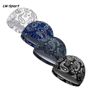 2Pcs/4Pcs Paisley Cooling Skull Cap Helmet Liner | CyclingTok OutdoorTok Sweat Wicking Breathable Beanie Hat | Unisex Mens Womens for Bicycle Cycling Running Motorcycle Hiking Outdoor Sports