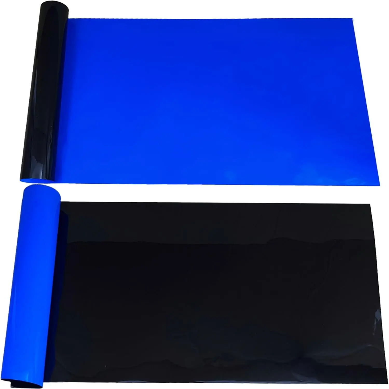 Blue Black Aquarium Background Poster Fish Tank Background Wallpaper Aquarium Backdrop Double-Sided Fish Tank Decorations Paper 16"x 33"