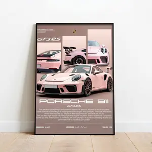 PORSCHE 911 GT3RS Poster a1 |, Product without frame