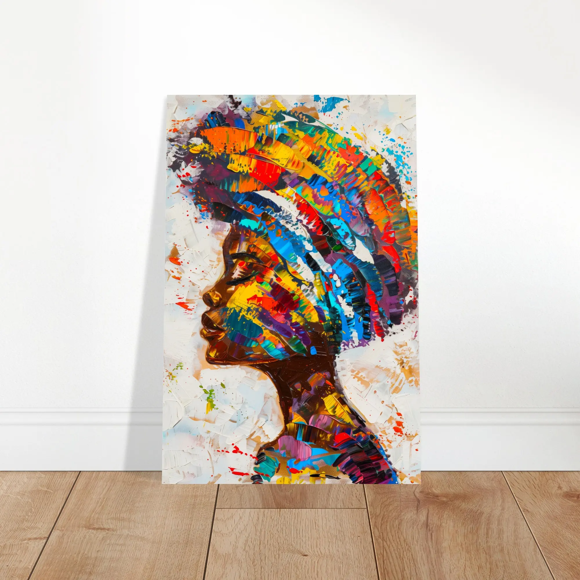 Color Has No Barrier | Contemporary Abstract Portrait Art by the Andersons