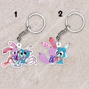 Moonshelly dandy's world keychain: Yatta and Looey, Yattadandysworld, Looeydandysworld