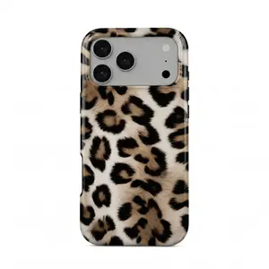 Leopard Fur Print iPhone Case, Mob Wife Aesthetic Leopard Phone Cover, Cheetah Aesthetic Drop Protection Cover for Iphone 17 Promax, 17 Pro