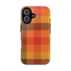 Tough Flannel Print Phone Case with UV Protection & Lay-Flat Bezel for Extreme Durability and Stylish Protection