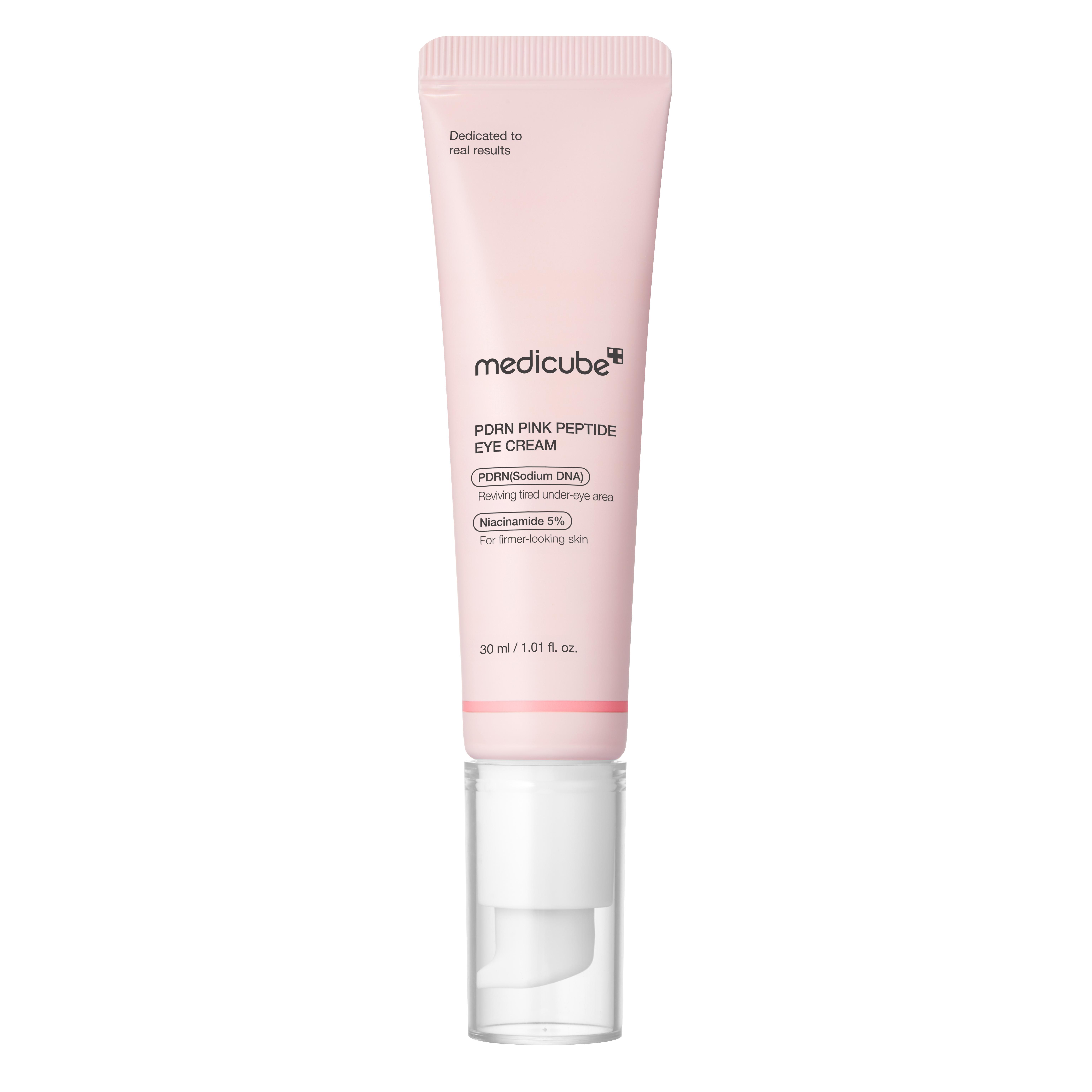 [medicube] PDRN Pink Peptide Eye Serum 99% Salmon DNA PDRN, 99% Pure Retinol, 5% Niacinamide Dark Circles, Puffy Eyes
