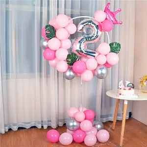 1set Circle Balloon Column DIY Plastics PVC Round Balloon Arch Stand Courtyard Garden Wedding Birthday Party Shower Children's Day Decoration