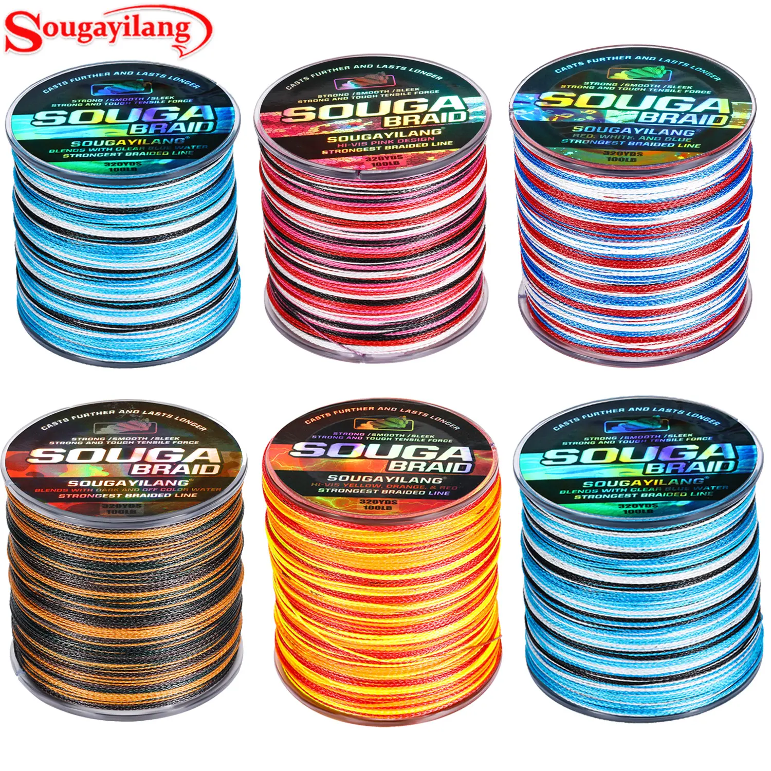 Sougayilang Braided Fishing Line - 320 Yards, Pro Grade Performance for  Saltwater & Freshwater,Tackle Accessories - TikTok Shop