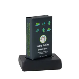 Megababe Underarm Bar Soap - Space Bar | With Detoxifying Charcoal for Odor Control | 3.5 oz
