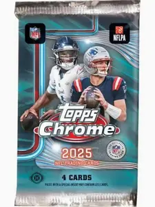 2025 TOPPS CHROME NFL HOBBY - 1x PACK