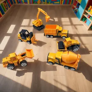 Construction Vehicle Model Toy, Engineering Vehicle Model, Sliding Engineering Car Toy, Birthday Gift for Boys & Girls