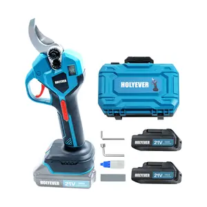 Holyever Cordless Pruning Shears with 2 Backup Rechargeable Li-Ion Batteries for Home, Garden, Tree Repair, Picking, Father's Day Gifts